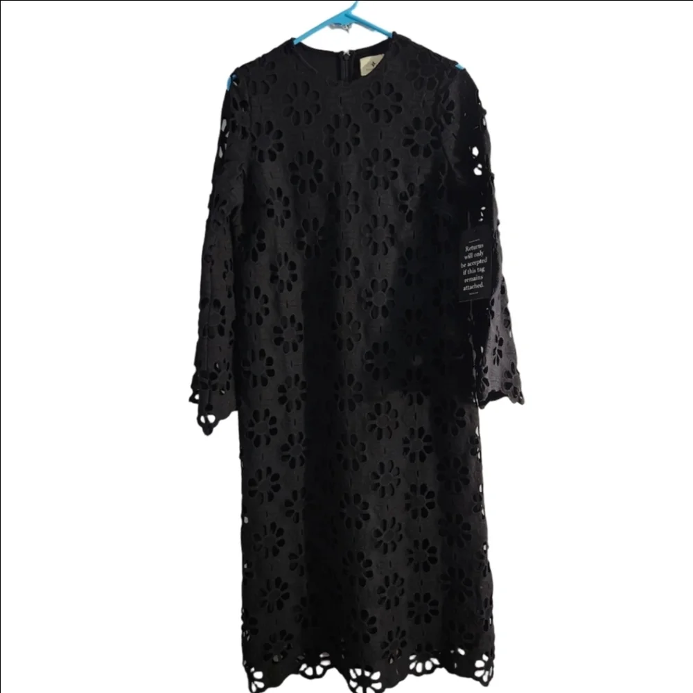 NWT Tuckernuck Noir Eyelet Hutton Dress - Picture 5 of 10